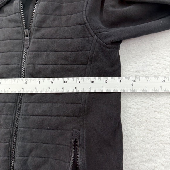 Lululemon Black Quilted Full Zip Jacket Women's Size 4 Moto Style - Picture 4 of 9